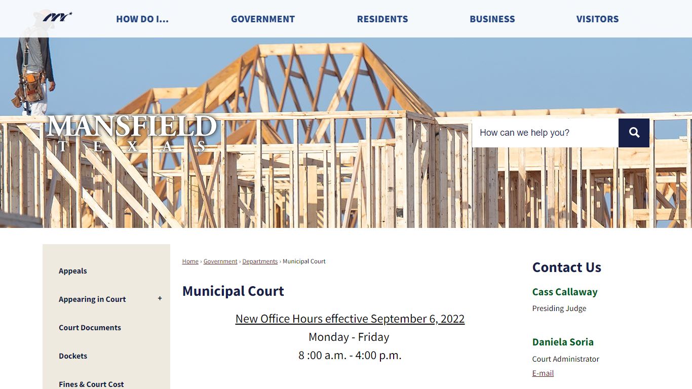 Municipal Court | Mansfield, TX